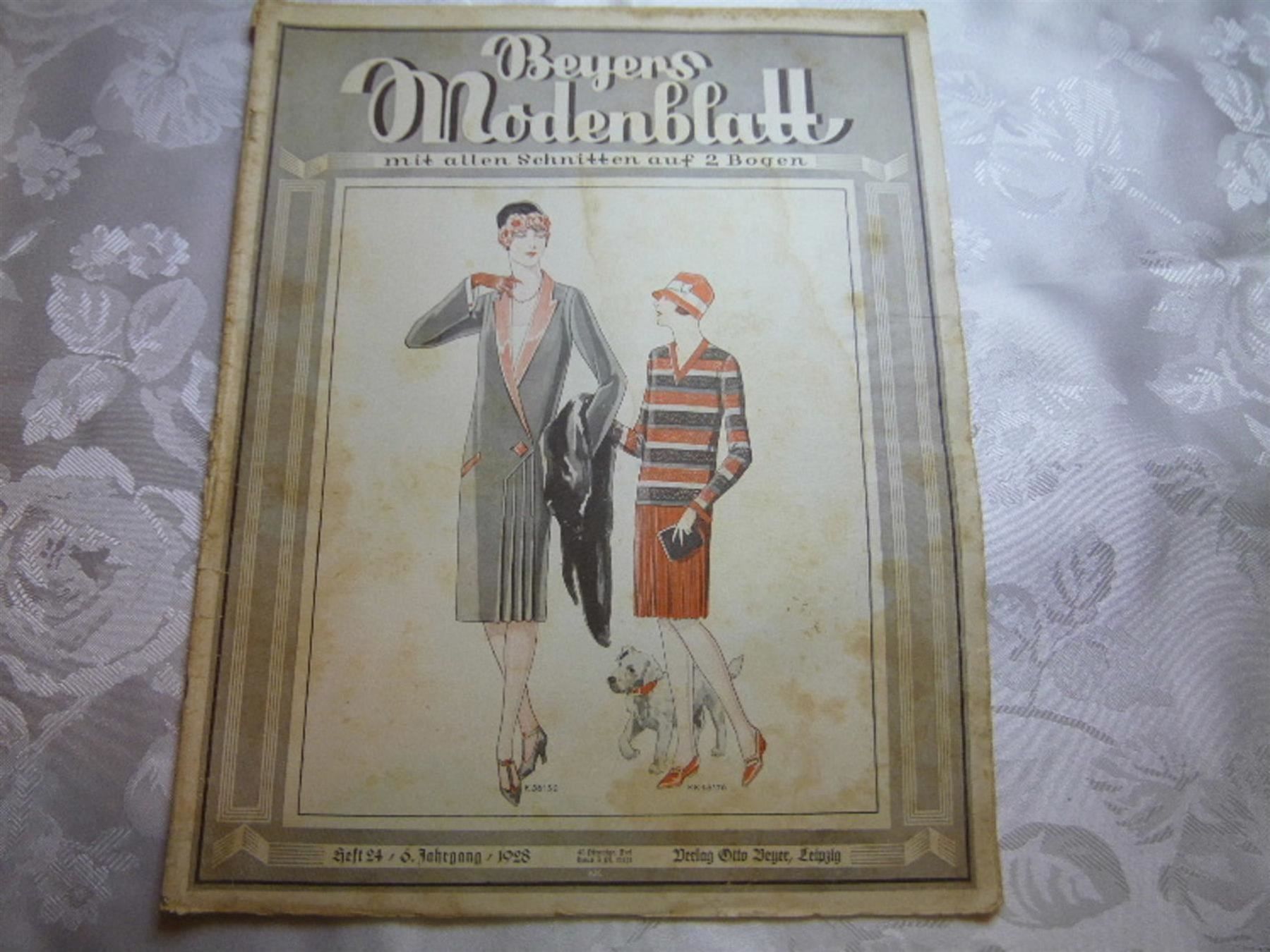 Riviste & Magazine: Beyers Mode BLATT  Art de Co 6.Ja 1928 – Usato da Luzern venduto da leseratte24