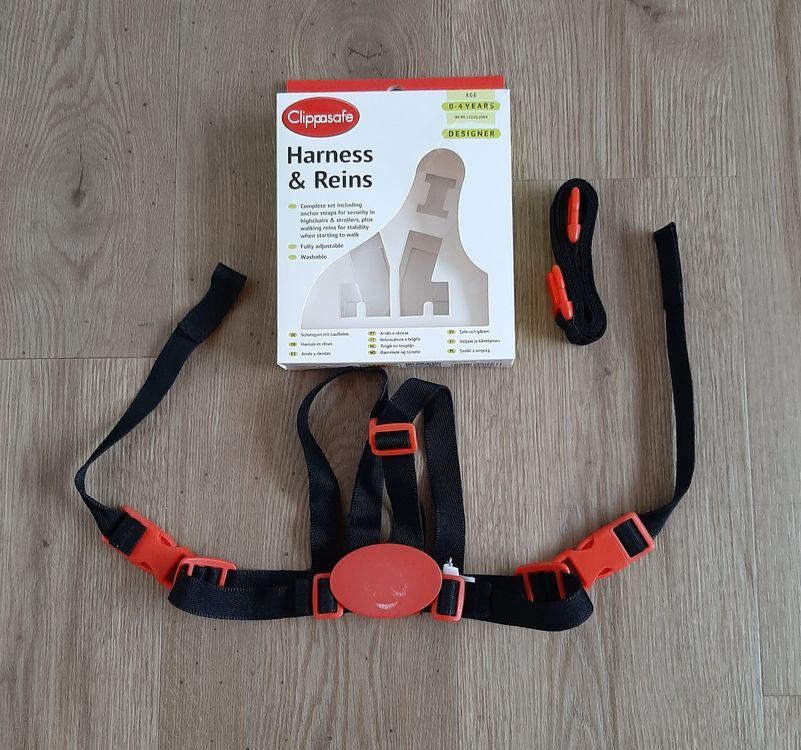 Schutzgurt und Laufleine von Clippasafe schwarz/rot | Kaufen auf Ricardo