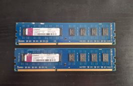 4GB Kit (2x2GB) Kingston DDR3 1333MHz PC3-10600U RAM