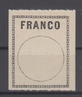 Etiquette Franco n° 1 neuf** 500.--