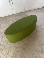 Hocker Softline oval grün Textilbezug guter Zustand