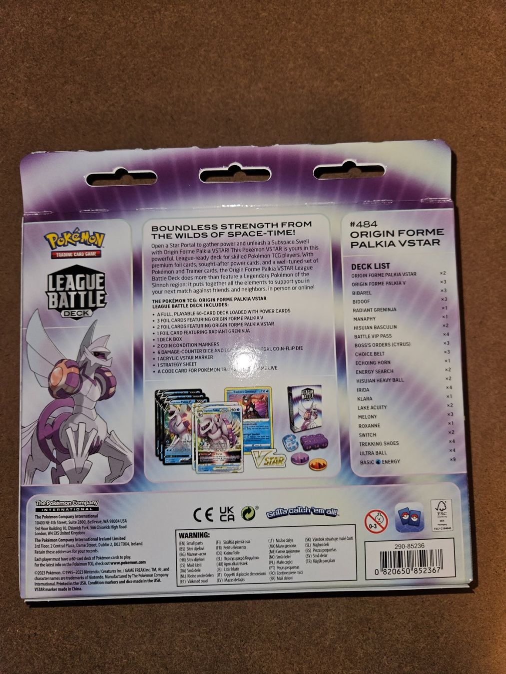 Pokémon Carte collezionabili: Palkia VSTAR League Battle Deck - Neu – Nuovo e nell'imballaggio originale da Kreuzlingen venduto da Silva_Ludus 1