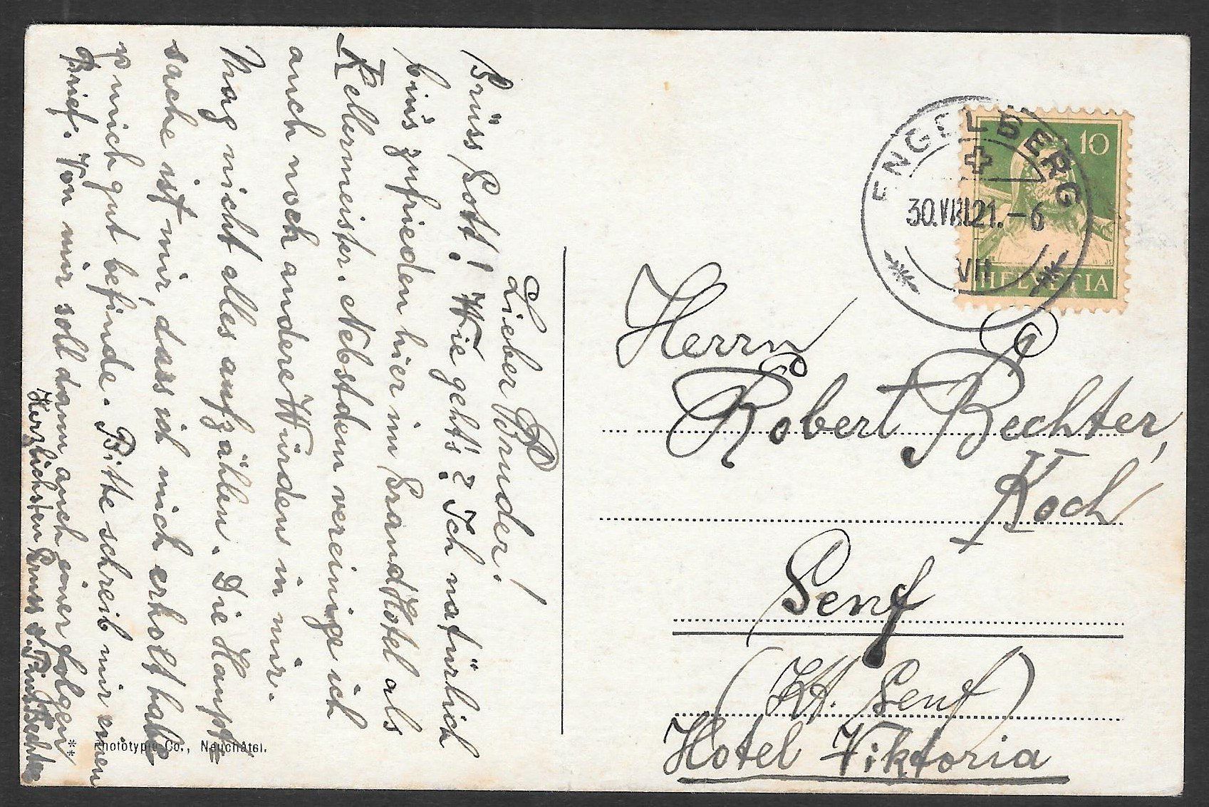 Cartoline postali: Fleurier Le Pasqier et le Musée – Usato da Olten venduto da clotaldi 1