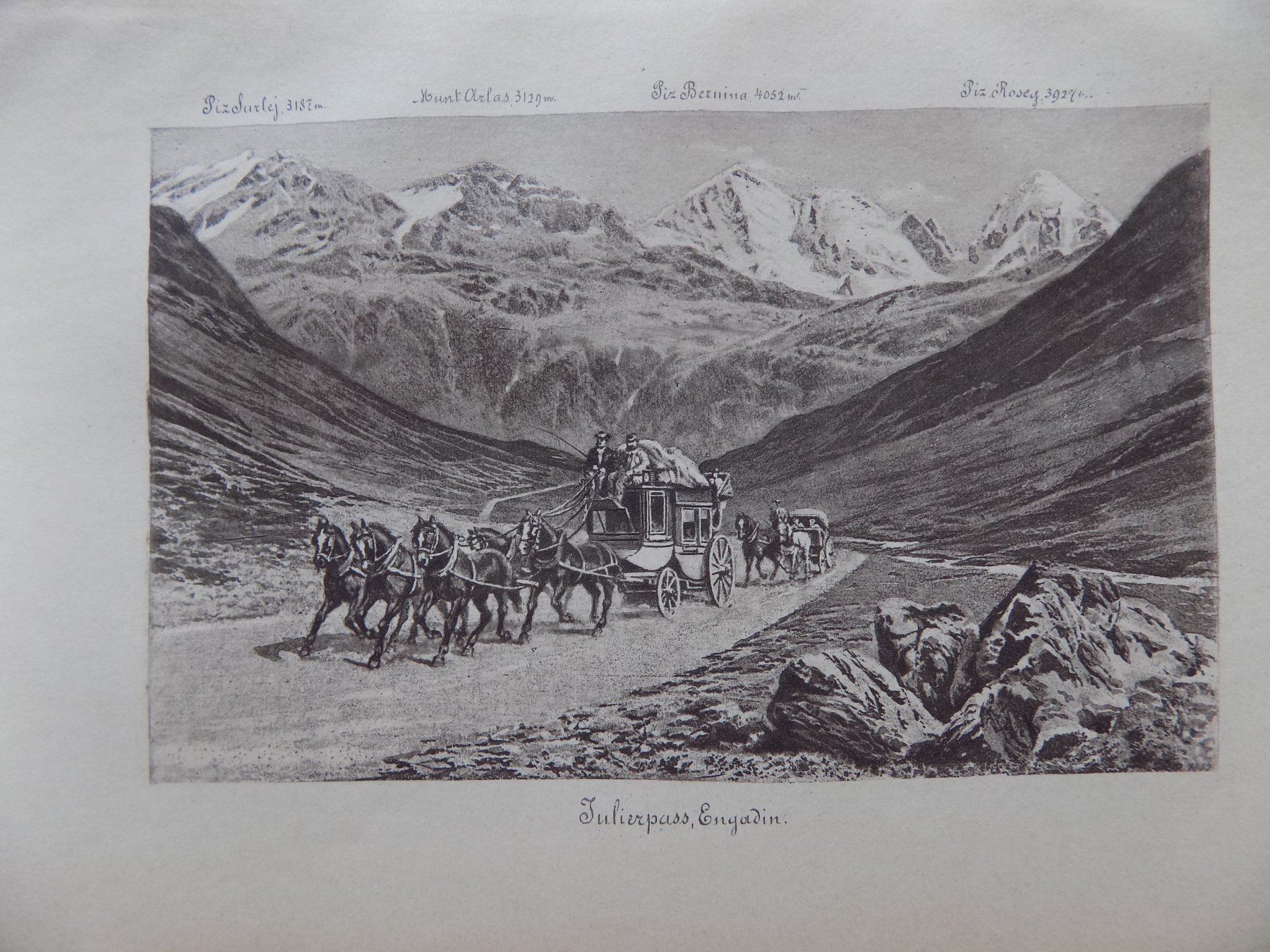 Gravures: Julierpass Engadin – D'occasion à Risch par Rischli15 1