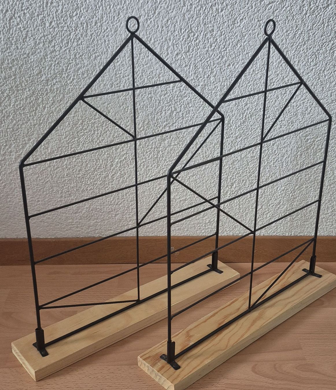 Tutte le decorazioni: 2 Deko-Objekte im Haus-Design, Metall/Holz, – Usato da oensingen venduto da avalon013