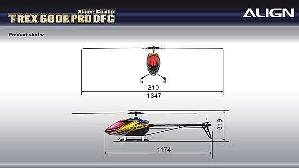 Align Modellismo RC: Align TRex 600E Pro DFC Super Combo – Nuovo (secondo la descrizione) da Heerbrugg venduto da ral_5pd5