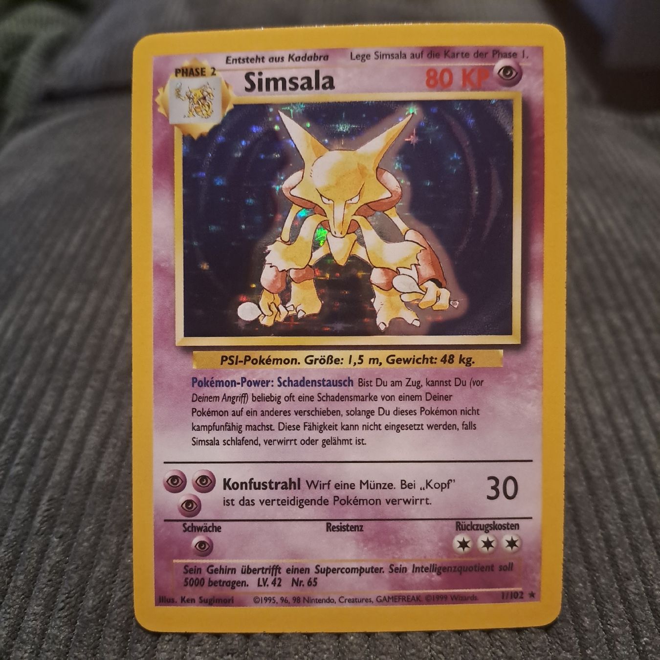 Pokémon Sammelbilder & Trading cards: Simsala Holo, Base Set 1/102 – Neu (gemäss Beschreibung) aus Düdingen von Ruge91
