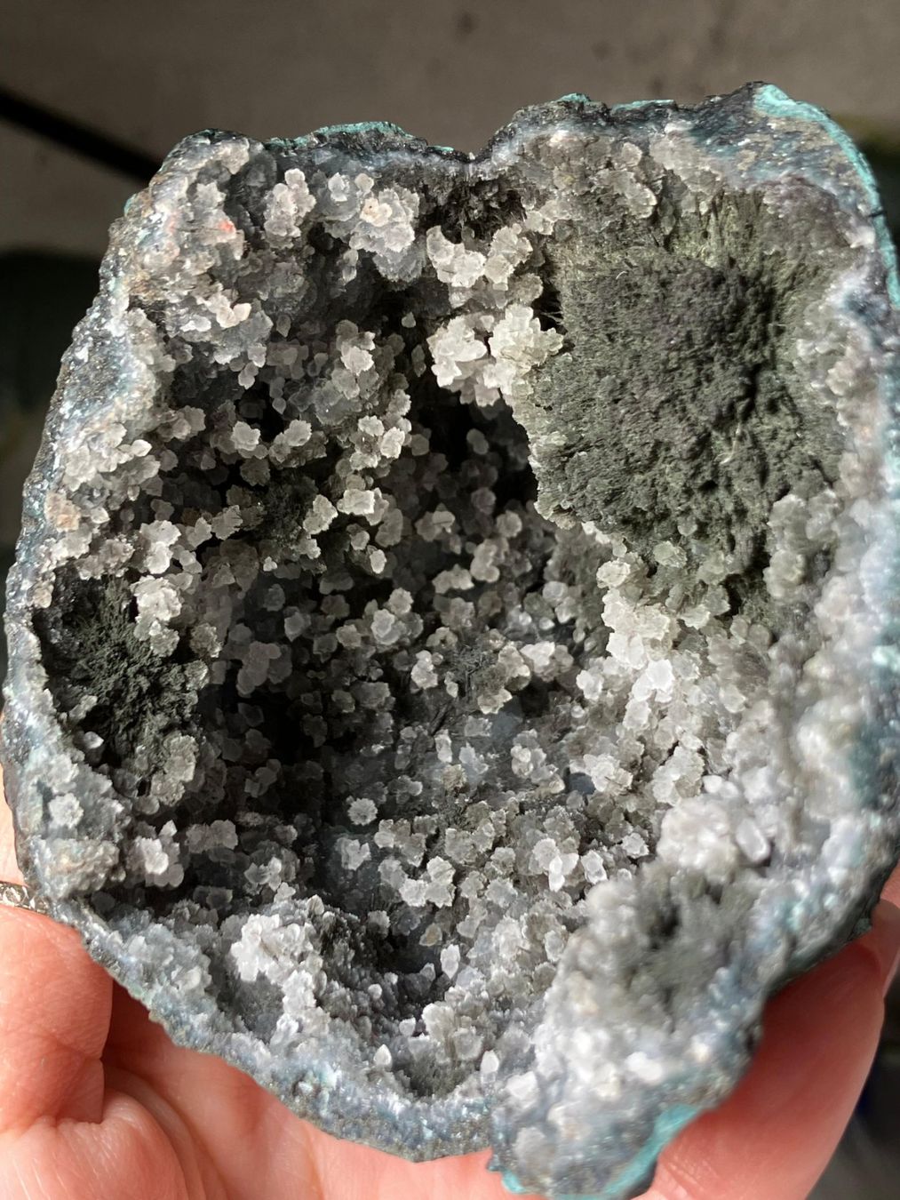 Minerali & Pietre curative: Grüner Chalcedon-Stalaktit – Nuovo (secondo la descrizione) da Neuheim venduto da m.hald 3
