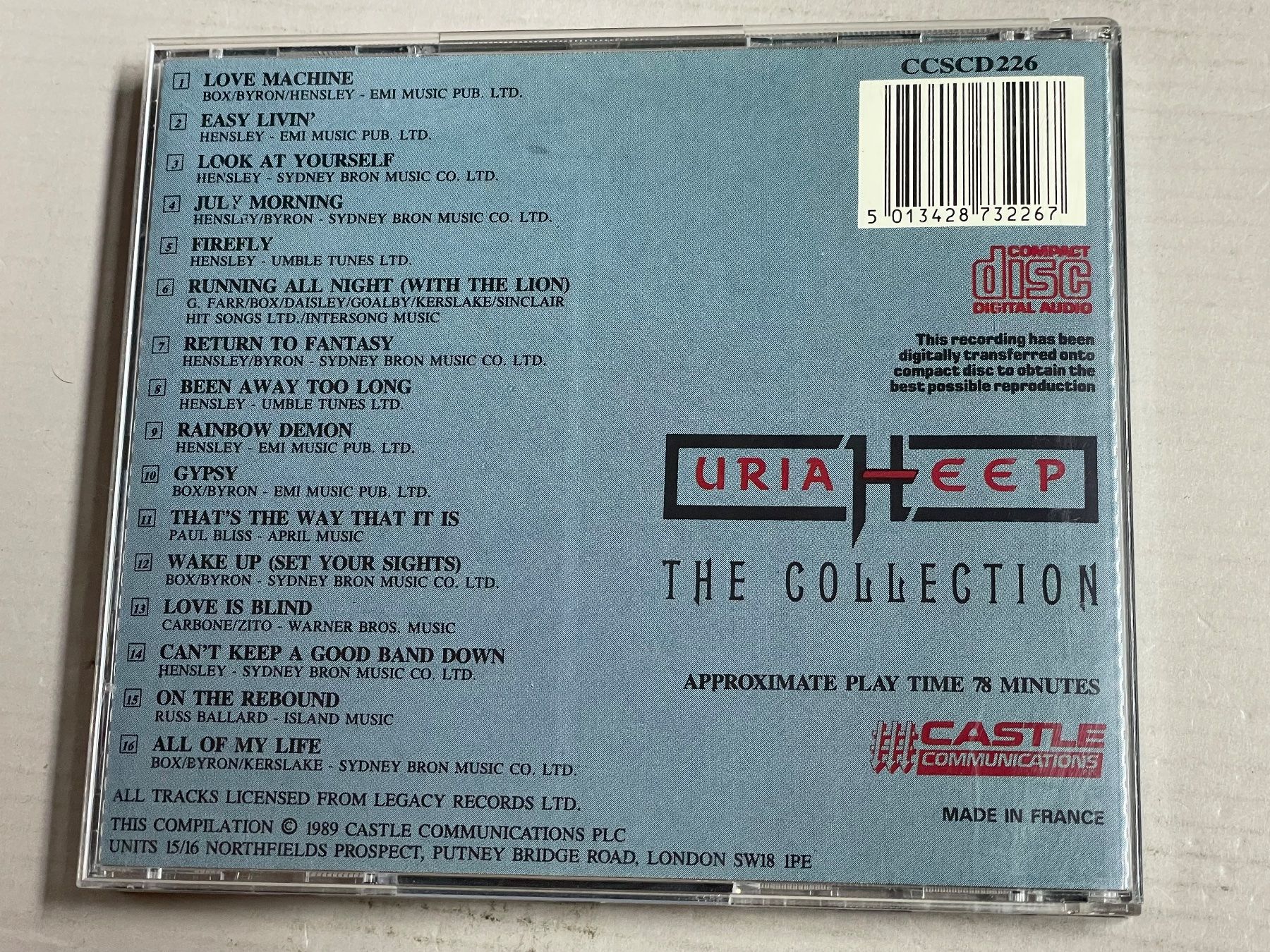 CDs: Uriah Heep-The Collection – Gebraucht aus Muri b. Bern von AdidasCollector 1