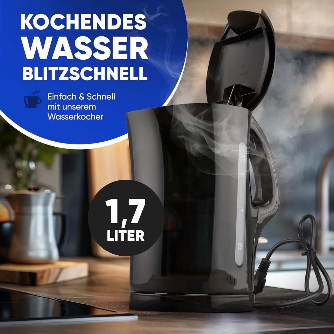 Bollitori: Wasserkocher | Kettle | 1,7 L – Nuovo e nell'imballaggio originale da Bülach venduto da StoreInShop 2
