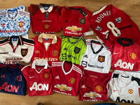 Trikotsammlung Manchester United umbro adidas nike Rooney MU