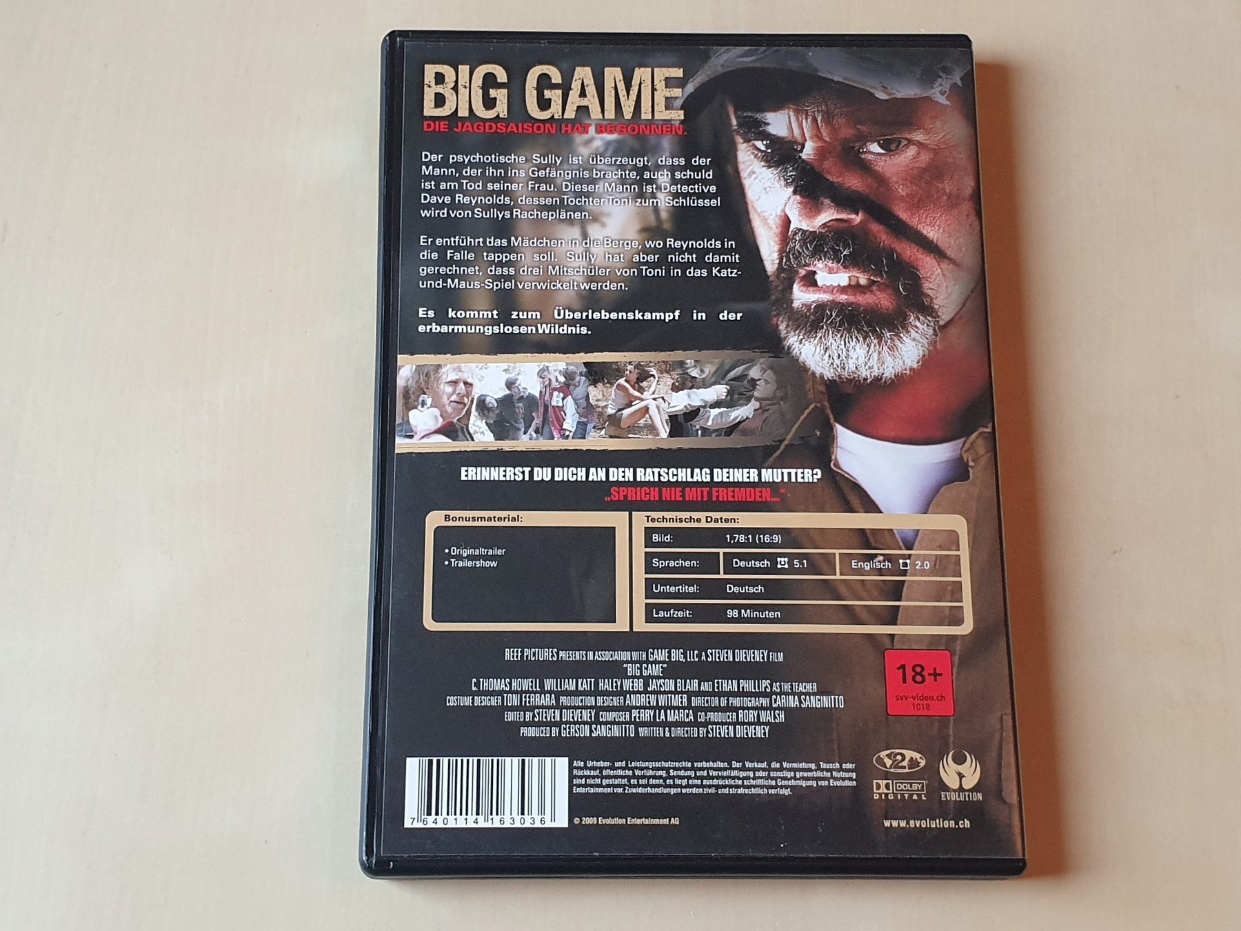 Tous les DVDs: Big Game – D'occasion à Stansstad par collectorsshop 1