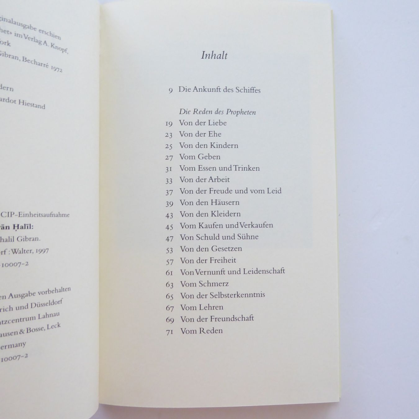Libri: Der Prophet - Khalil Gibran – Usato da Basel venduto da Kunterbunt12 2