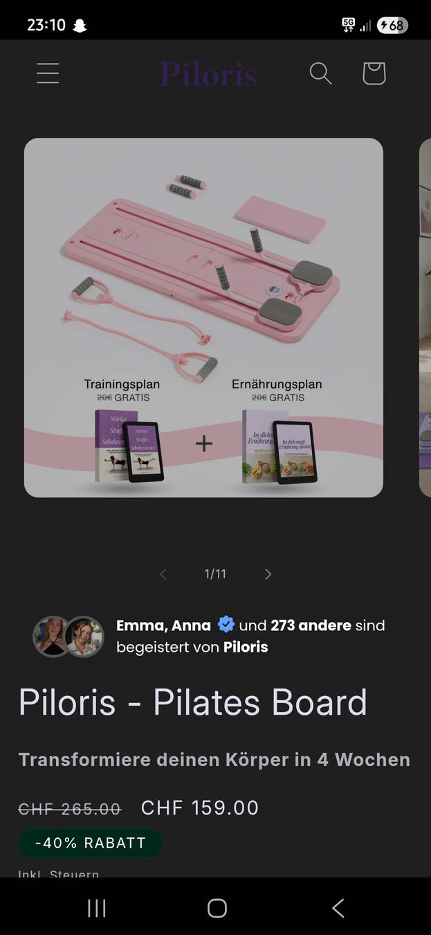 Hometrainer: Pilates Board – Nuovo e nell'imballaggio originale da Wattenwil venduto da sha10