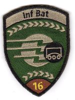 Badge Inf Bat 16 braun