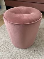 Rosa Samt Hocker Top Zustand!