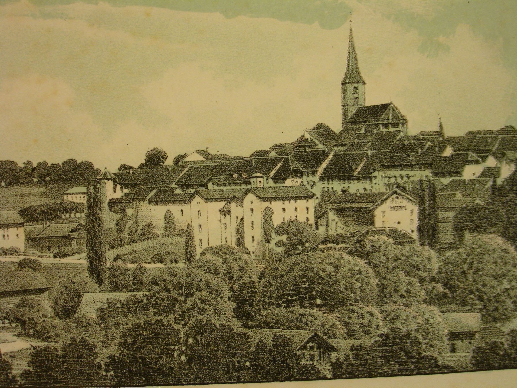 Grafiken & Lithographien: BURGDORF, LITHOGRAPHIE 1855 – Gebraucht aus Grüningen von Kartensammler 3