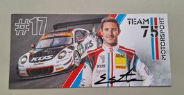 Autogrammkarte Adrien de Leener KÜS Team 75 Motorsport ADAC
