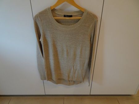 Beiger Strickpulli von Jean Pascale / Takko Gr. XS - 260216