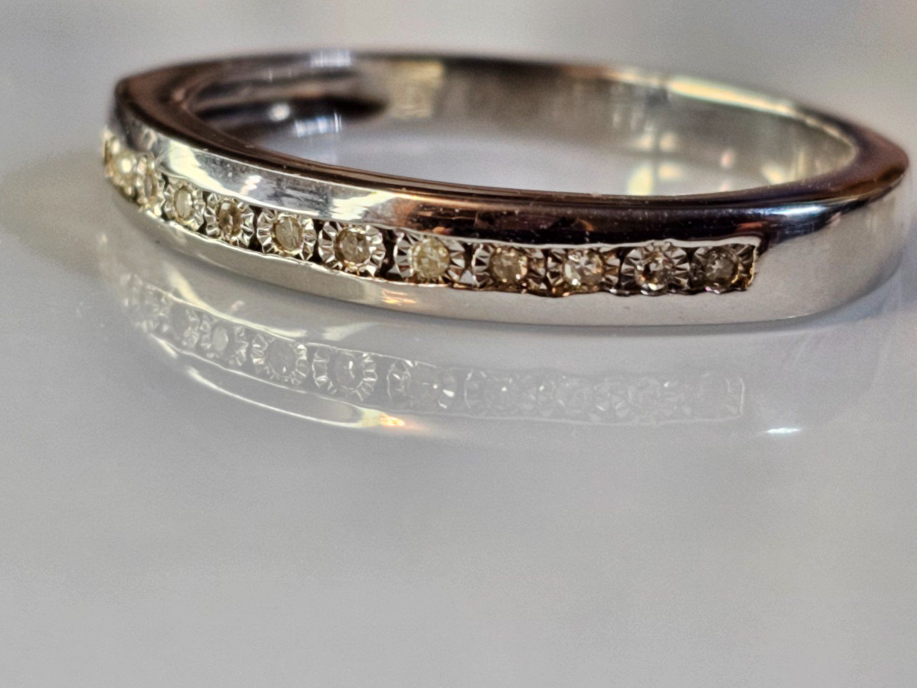 Anelli: Silberring 12 Diamanten getestet 925 Silber 0,06ct Ring – Nuovo (secondo la descrizione) da Riedt b. Erlen venduto da Gottestraene 3