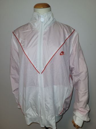 Vintage Jacke Nike Windbreaker Weiss/Pink Grösse XL