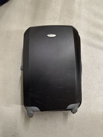 Samsonite Koffer schwarz Gebrauchsspuren