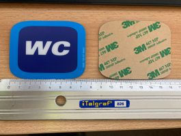 WC - Aufkleber 10 Stk. für 10.--
