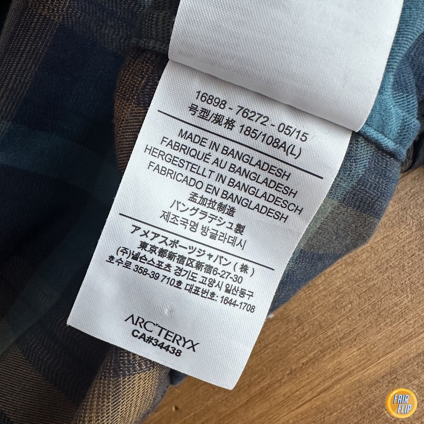 Arcteryx Hemden: Arcteryx Flanellhemd Gr. L – Gebraucht aus Luzern von fairflip 3
