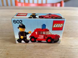 1978 LEGO Fire Chief's Car 602 Legoland vintage MISB NEU