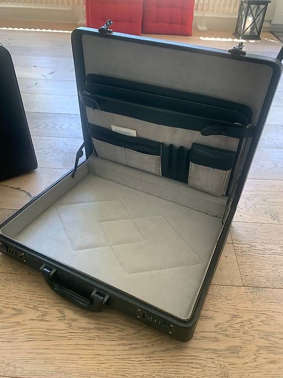Samsonite Valises & Sacs: Attache-case en cuir noir – D'occasion à Vessy par FloMD 2