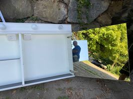Luxus Spiegelschrank mit Beläuchtung, Steckdose