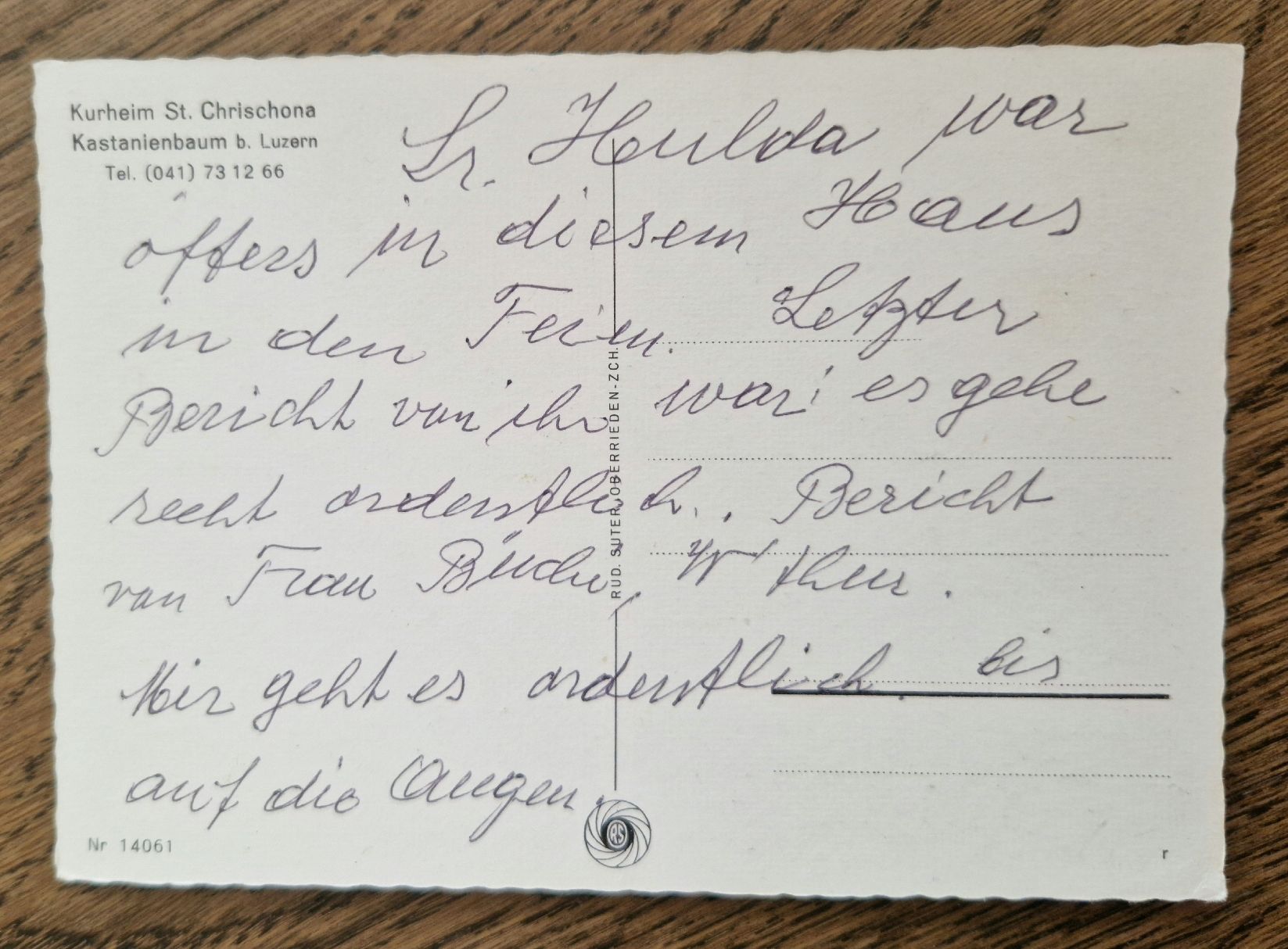Ansichtskarten: ehem. Kurheim St. Crischona – Gebraucht aus Ebikon von Donar50 1