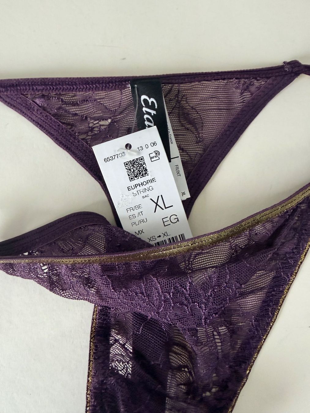 Etam Altra biancheria intima: ETAM, String EUPHORIE, Grösse XL, Farbe Violett – Nuovo e nell'imballaggio originale da Rudolfstetten venduto da gst_g7xl 1