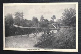 ALTE ANSICHTSKARTE SCHWEIZER ARMEE 1914 GENIEARBEITEN