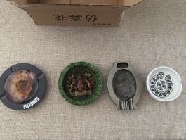 Aschenbecher Set, 4 Stück, Design, Rarität für Sammler