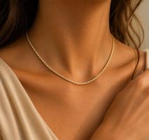 Tennis Necklace gold