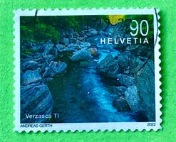 Nr.1860 Schweizer Flusslandschaften GESTEMPELT 2022  ﻿  