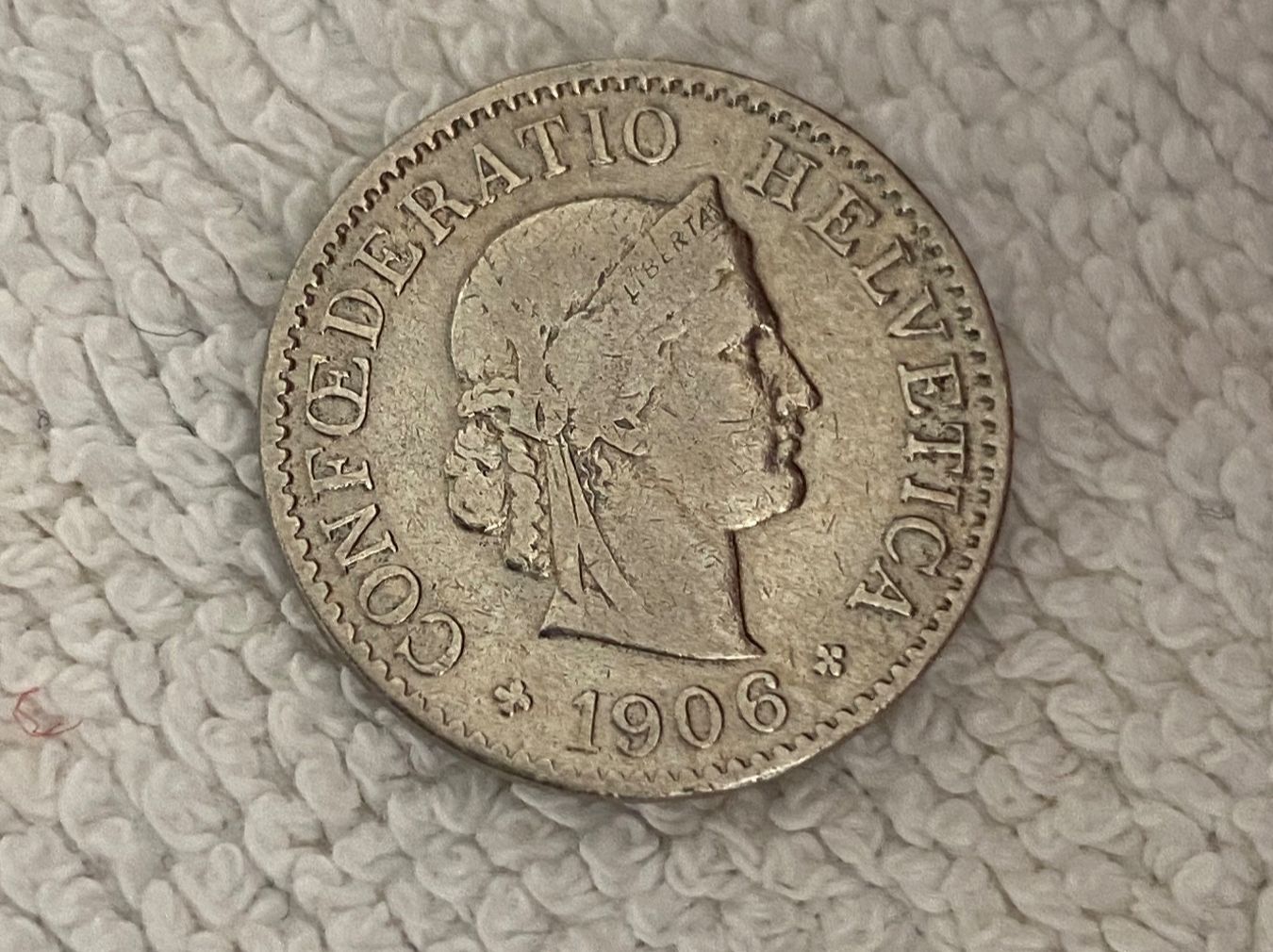 Tutti le monete: 5 centimes/rappen 1906 – Usato da Nyon venduto da Ilmi09