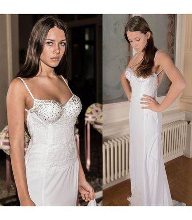 Brautkleid mit Swarovski Kristallen