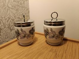 2er Set Egg Coddler gross, Royal Worcester, Fine Porcelain