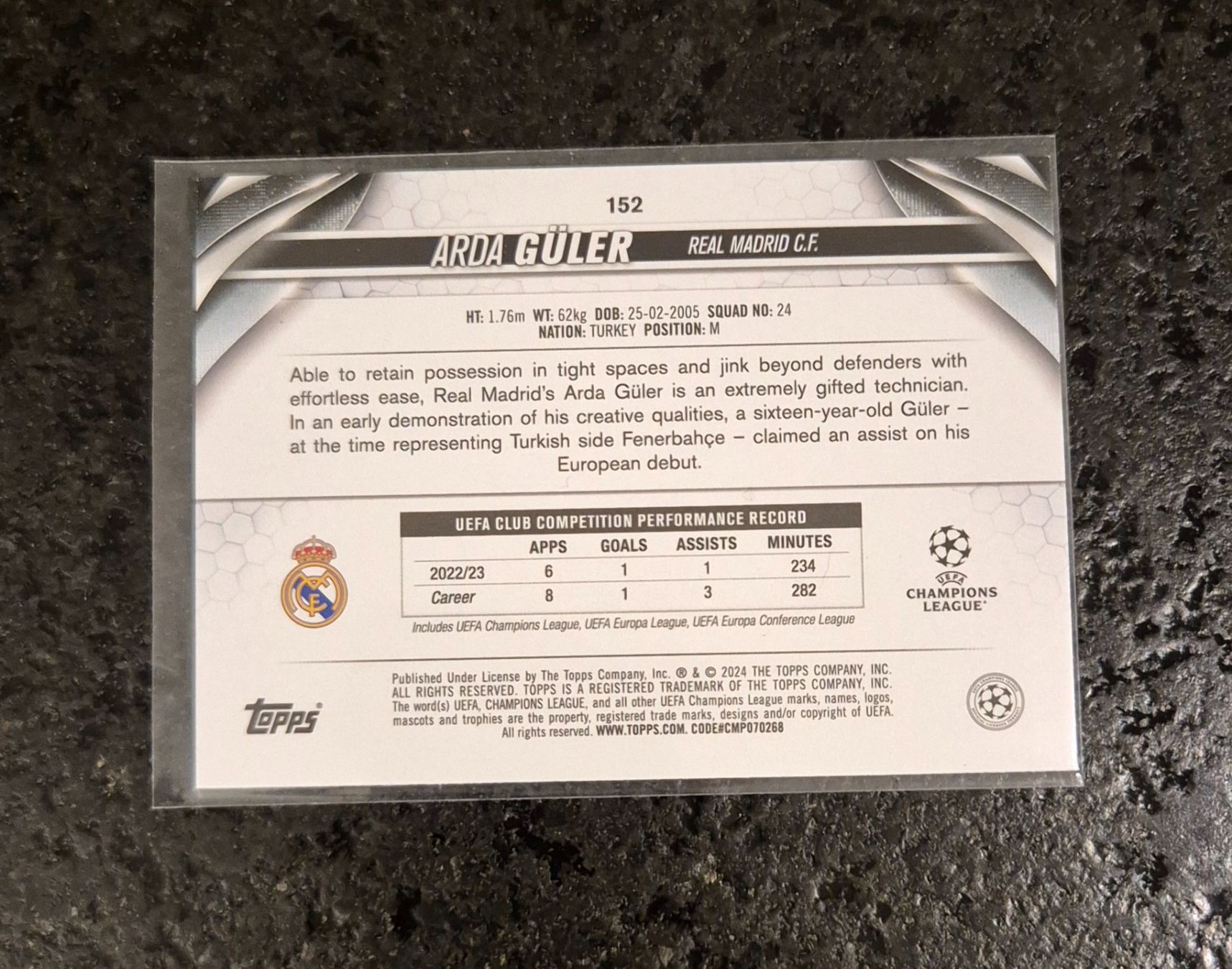 Topps Carte collezionabili: Arda Güler - Real Madrid - Topps – Nuovo (secondo la descrizione) da Burg AG venduto da Danoe 1