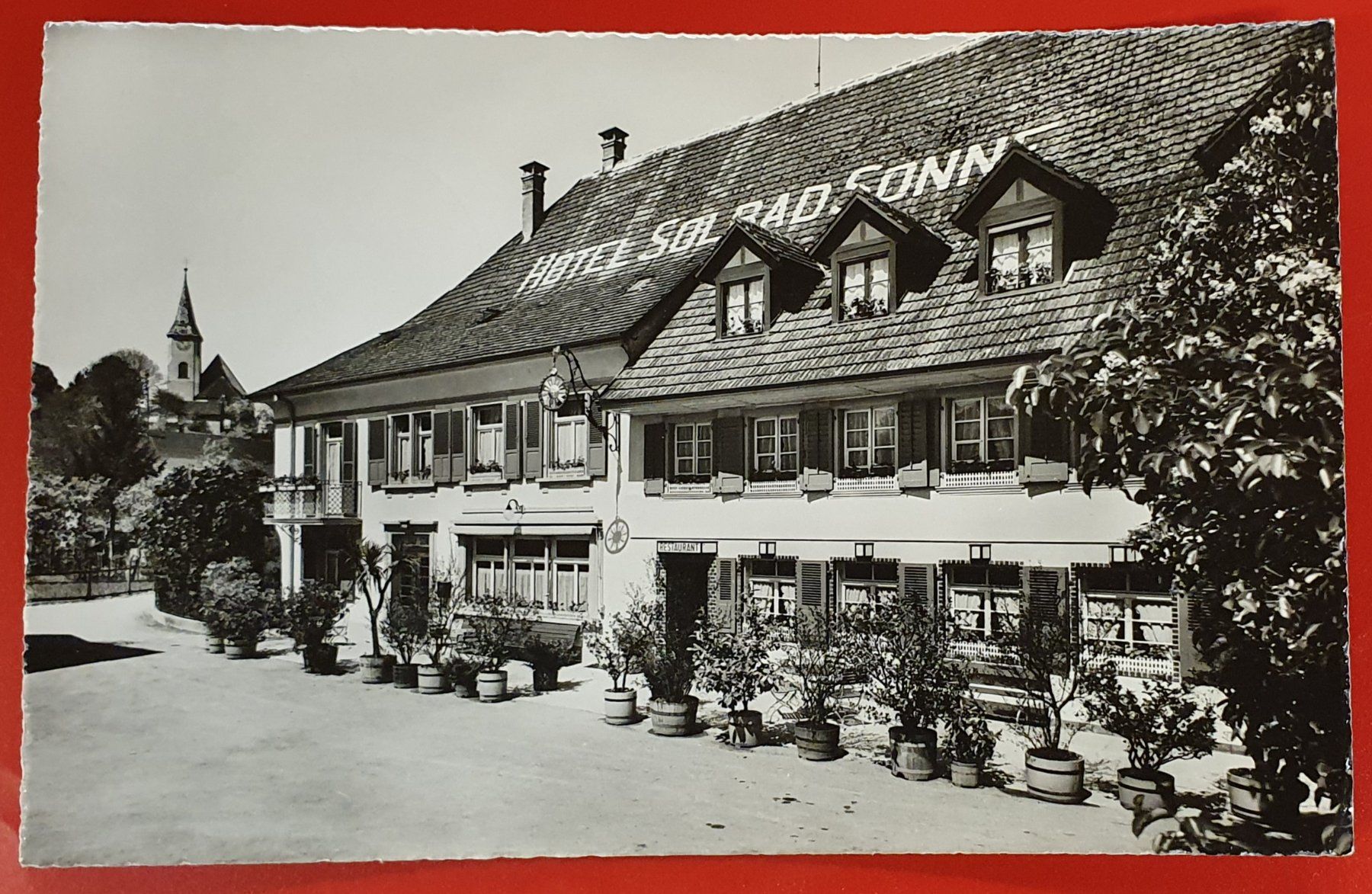 Cartoline postali: Möhlin 1957 - HOTEL SOLBAD SONNE – Usato da Kreuzlingen venduto da Rschweiz1