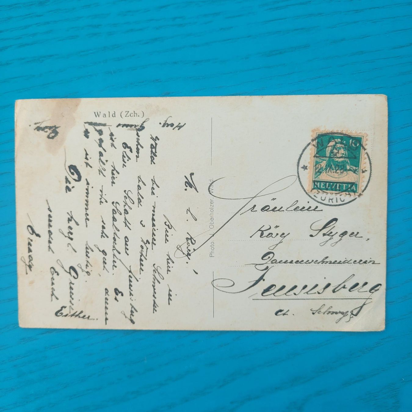 Cartoline postali: Wald ( ZH)  1928 – Usato da SCHÜBELBACH venduto da CoKaHa 1