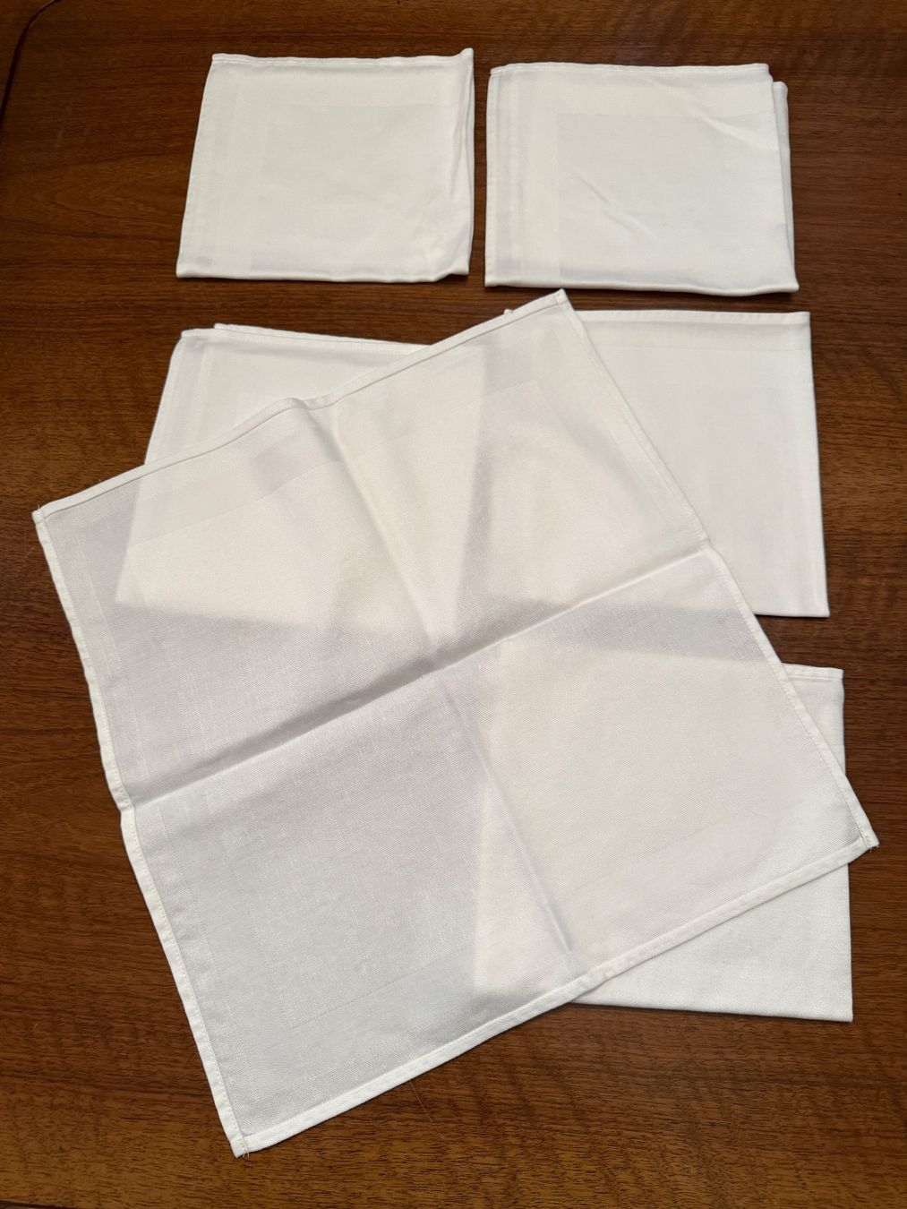 Tovaglioli: 6 Stoffservietten Weiss ca. 41x41cm – Usato da Erstfeld venduto da Mario_boe0 2