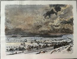 KÜNSTLER  ? LITHOGRAPHIE SIGNIERT NUMMERIERT