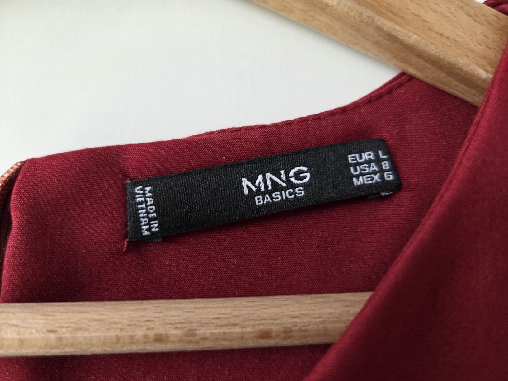 Mango Vestiti: Mango Basics Kleid, Grösse L, bordeauxrot – Usato da Wangen b olten venduto da Bellwalda 1