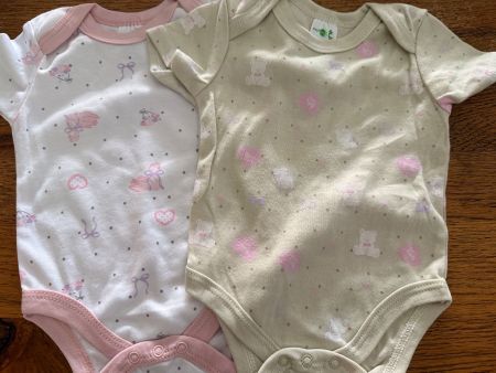Body-Set-Strampler-Motive- Kurzarm-60% Cotton Gr.56-62