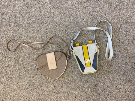 Leder Sommer Handtaschen Set - Herz & Retro Style!