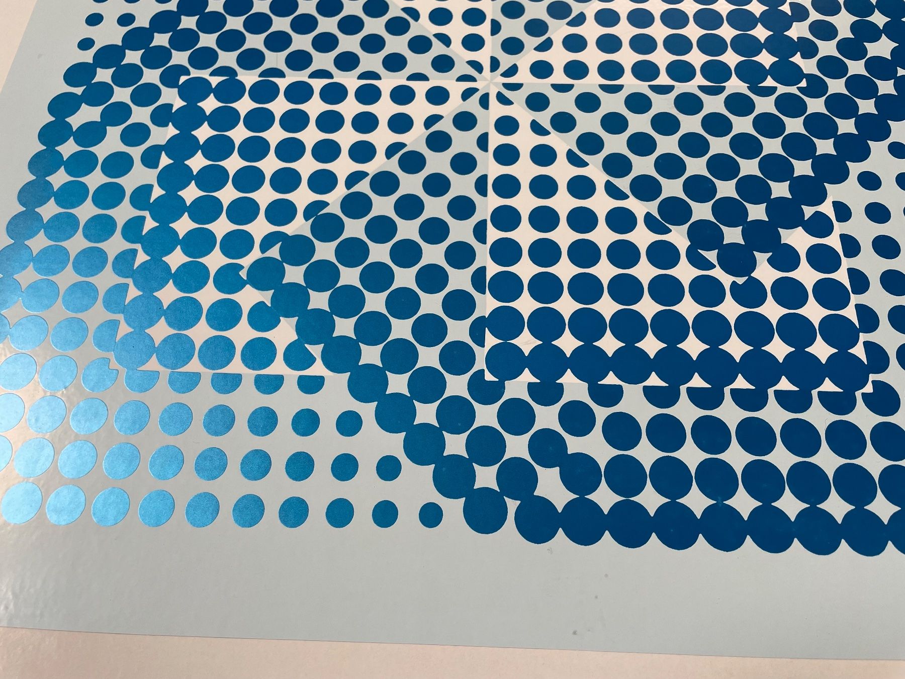 Foto & Immagini: Bild Siebdruck blau – Usato da Rütihof venduto da JulieH85 2