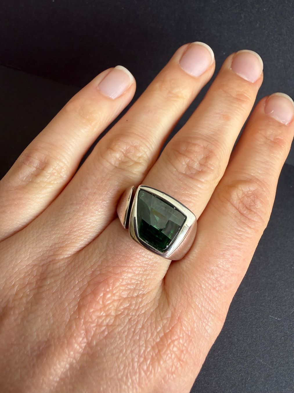 Anelli: Silber Ring mit Turmalin 925 – Usato da Spiegel b. Bern venduto da Rogger72 3